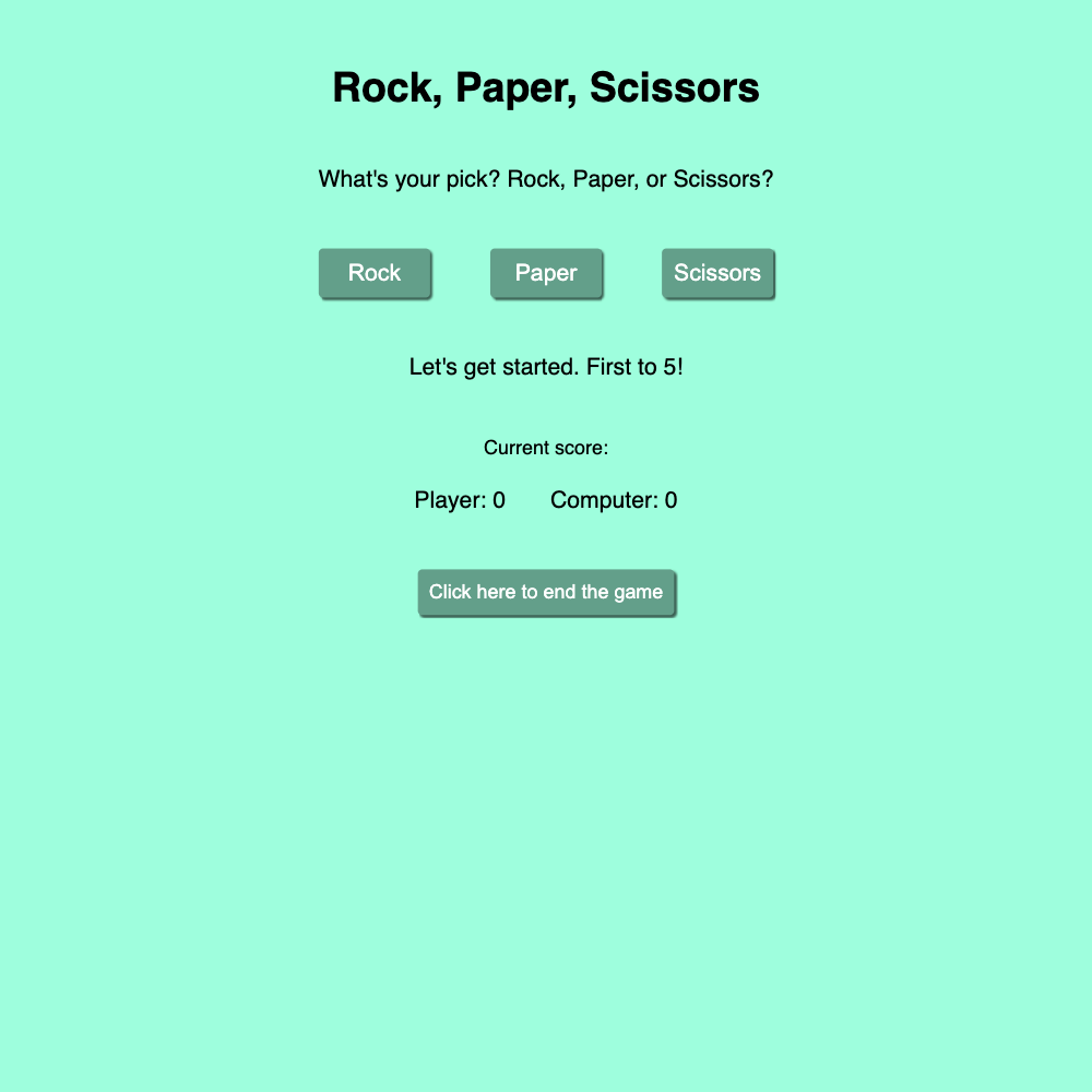 Rock Paper Scissors application