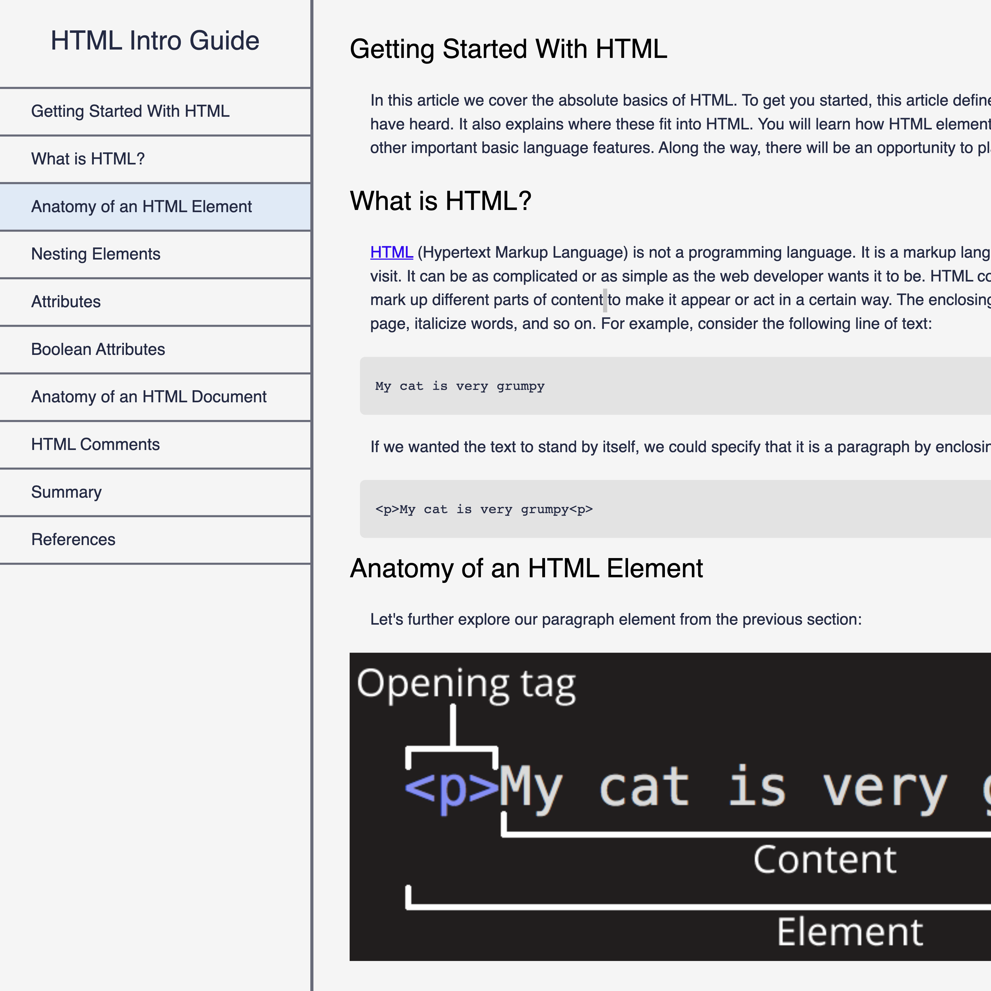 Technical Documentation page